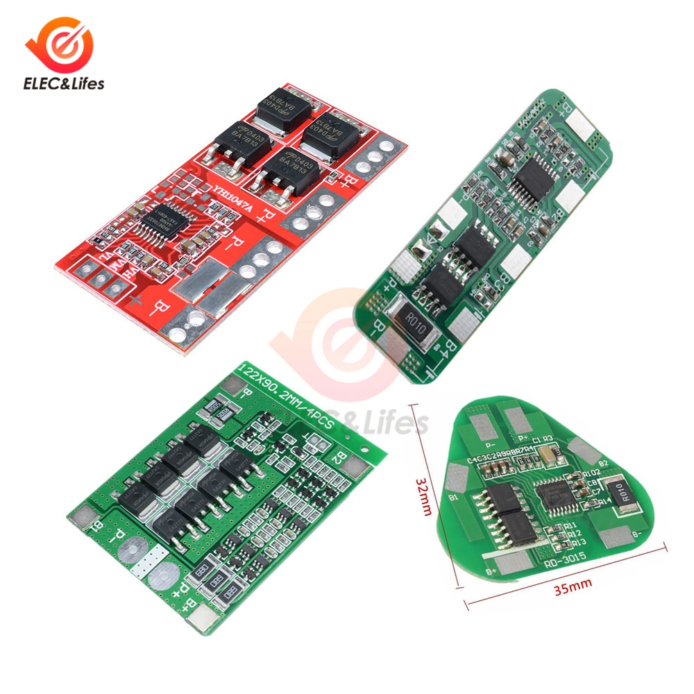 3S 25A 15A 4A 5A BMS 18650 литиевая батарея зарядное устройство Защитная плата Lipo сотовый модуль PCB BMS баланс доска