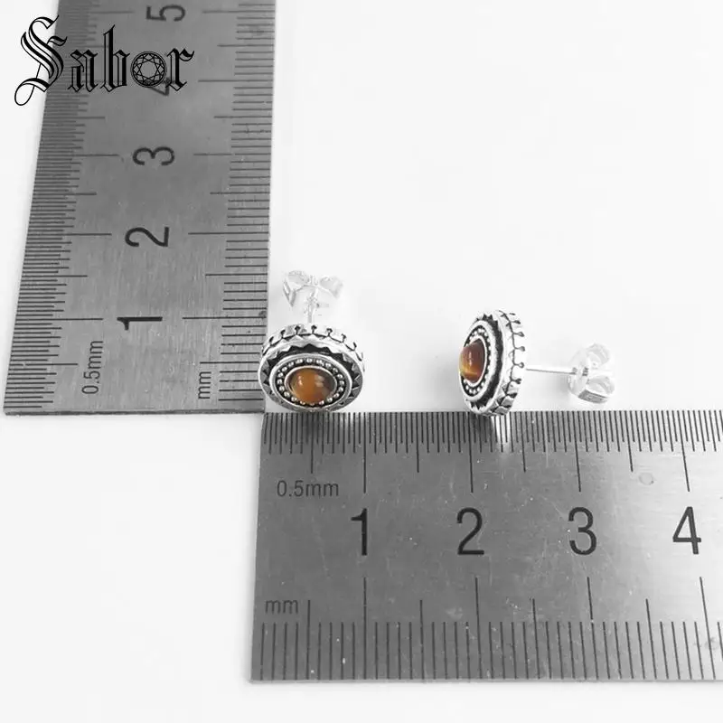 Круглые серьги гвоздики с тигровым глазом 2020 новые модные вечерние ювелирные