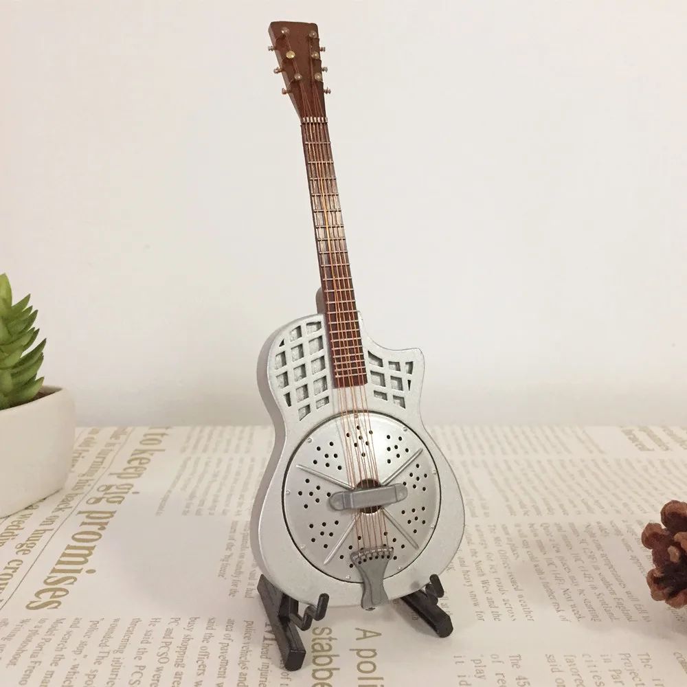 18cm Миниатюрная модель мини-гитары, электрическая бас-гитара, миниатюрная модель деревянного мини-музыкального инструмента, коллекция моделей - Цвет: 18cm