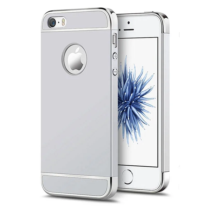 Чехол для iPhone 5S SE 5, роскошный противоударный чехол для iPhone 5S, жесткий чехол с гальваническим покрытием для iPhone SE, матовый чехол для iPhone 5