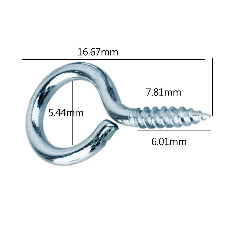 

200PCS New Sheep Eye Screw Rings Hand Tighten The Screw-type Ring --M25