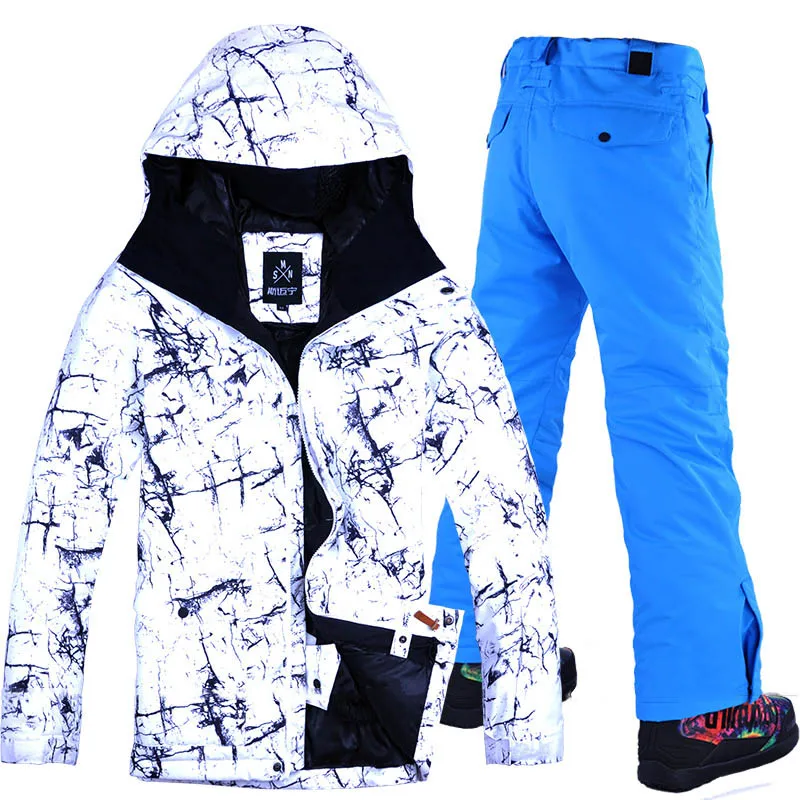 Бесплатная доставка новый бренд мужские лыжные наборы Сноубордическая куртка и