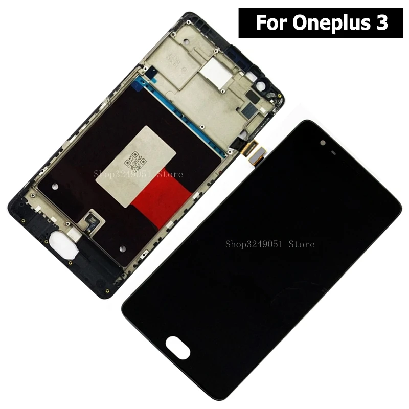 100% новый испытания для OnePlus три One Plus 3 A3000 a3003 ЖК-дисплей Дисплей + Сенсорный экран