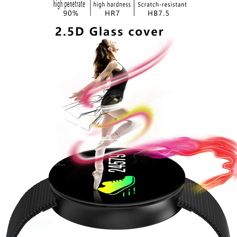 TimeOwner CF008 Smart Band Цвет Экран Фитнес браслет сердечного ритма крови Давление вызова