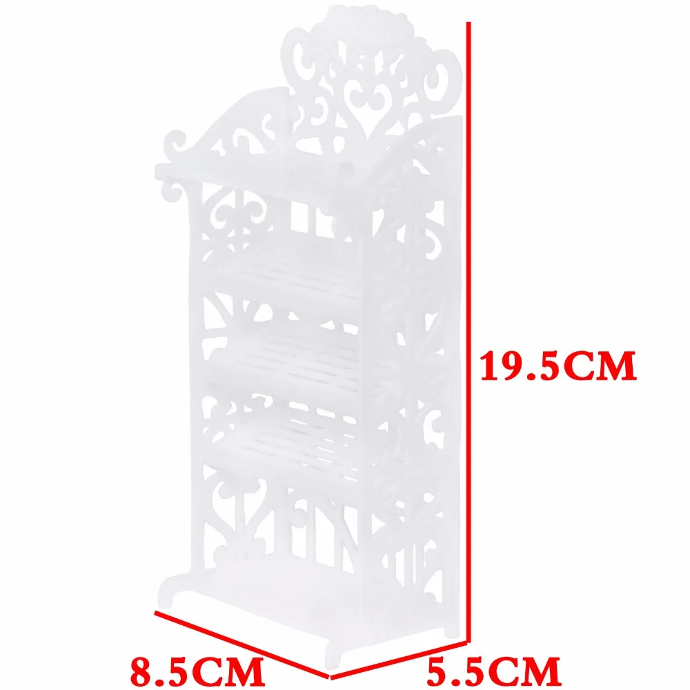 2 предмета = 1x белого цвета, доступен в 5 Слои стойка для обуви с Кукольный домик обувной шкаф+ случайный 12x Смешанные Стиль обувь для куклы Барби аксессуары детские игрушки