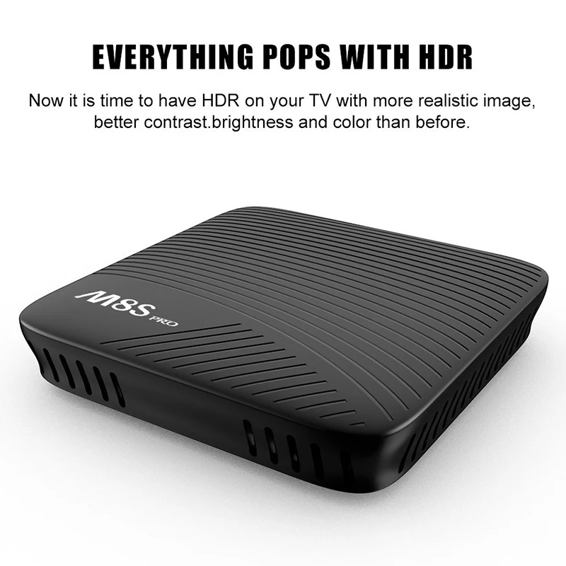 M8S PRO L 4 К ТВ Android 7 1 Smart коробка 3 ГБ 32 Amlogic S912 Cortex A53 Процессор Bluetooth Box потокового KD ip