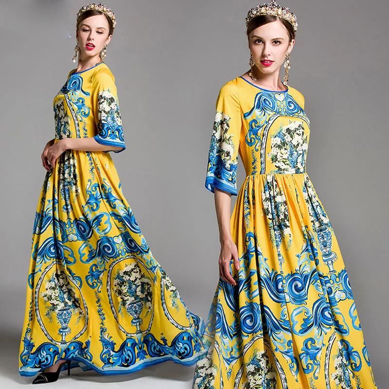 Женское модельное платье макси дизайнерское винтажное длинное в пол с