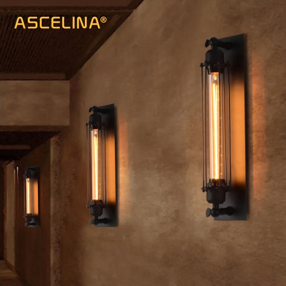 Промышленная настенная лампа винтажный настенный светильник E27 для спальни