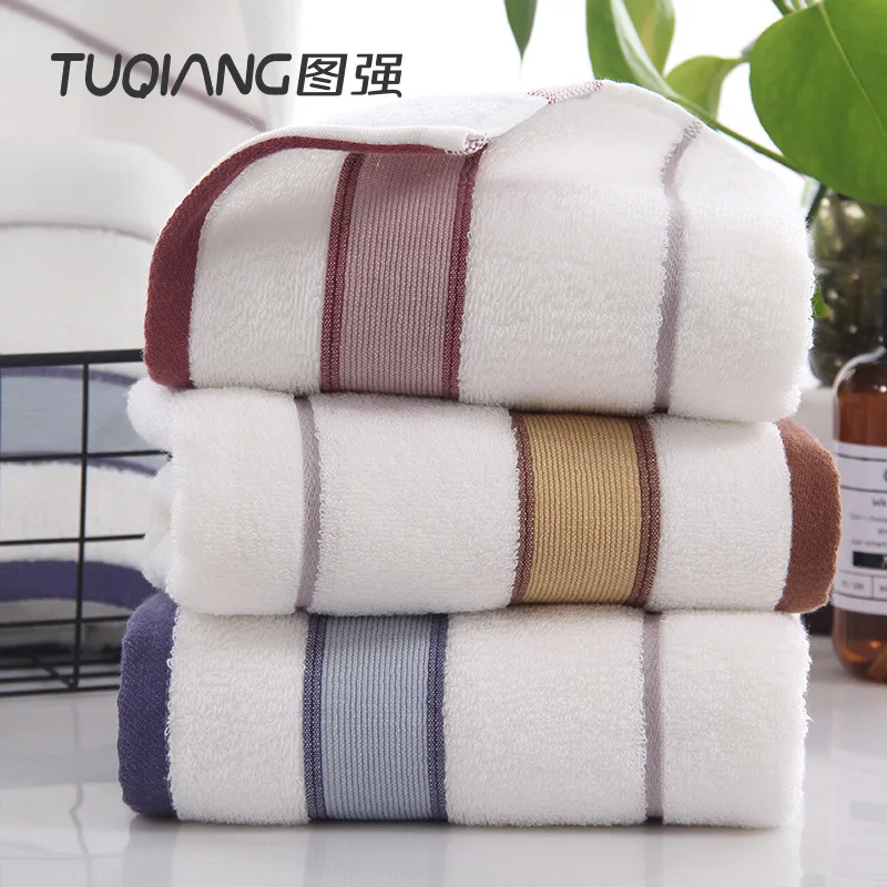 Взрослый Хлопок Абсорбирующая мочалка полотенце 3 цвета дополнительно 1 сильный