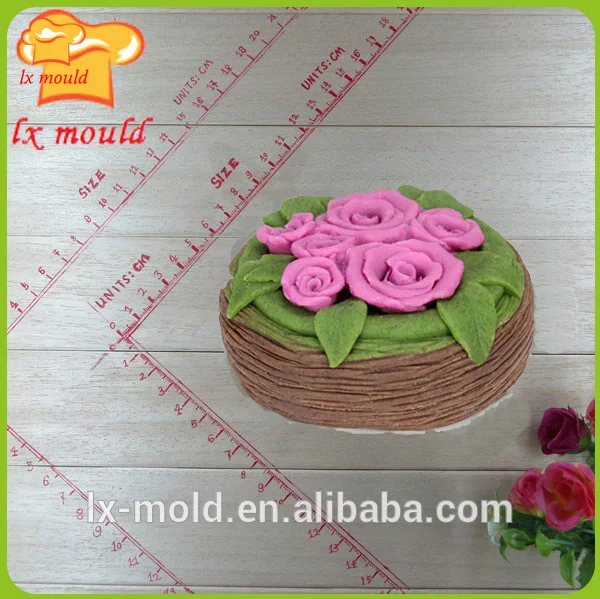 Ручной работы 3 d розовый цветок мыла силиконовая форма для свеч мыло формы