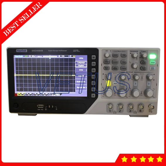 Hantek DSO4084B 80 МГц 1 Гвыб/с 4 канальный осциллограф с цифровым хранилищем Скоп более 14