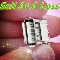 10pcs g53 usb 2 0 4pin a type female socket connector curly mouth for data transmission charging sell at a loss usa belarus
