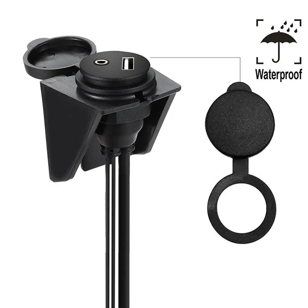 1 м и 2 USB AUX автомобильный аудио видео кабель 2RCA зарядка штырь гнездо