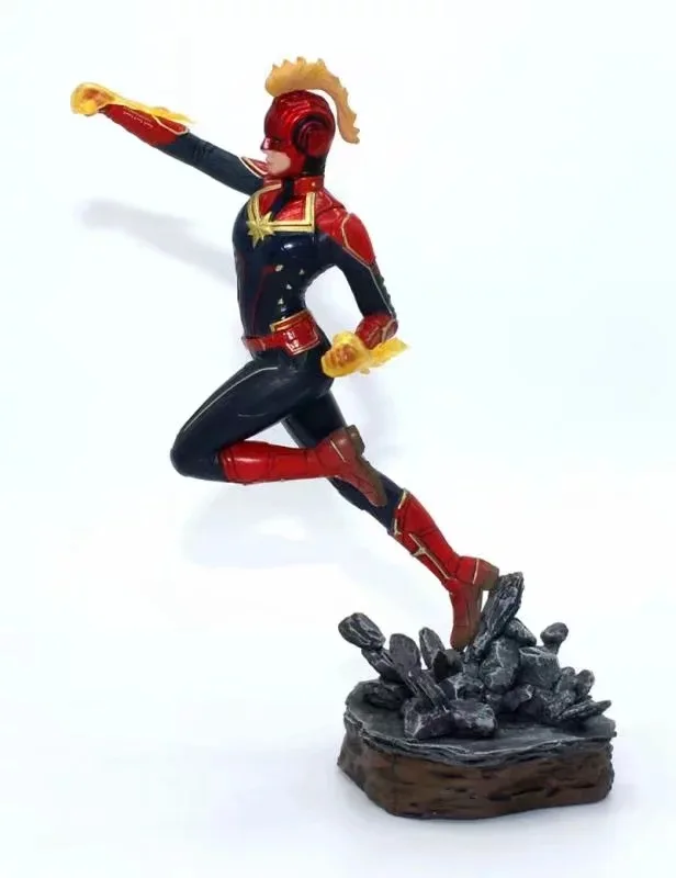 Фигурка из фильма 24 см Железный студийный 1/10 масштаб Капитан Marvel Carol Danvers Статуя