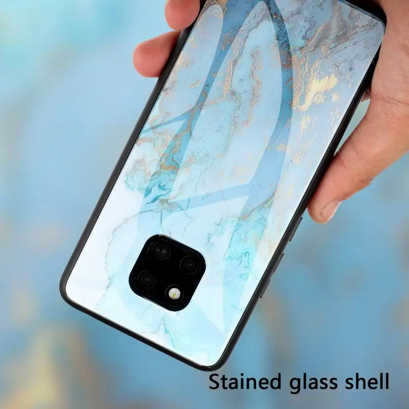 Чехол из закаленного стекла для Huawei Mate 20 Lite Pro Nova 3 3i 4 Y9 2019 Enjoy 9 Plus мраморный