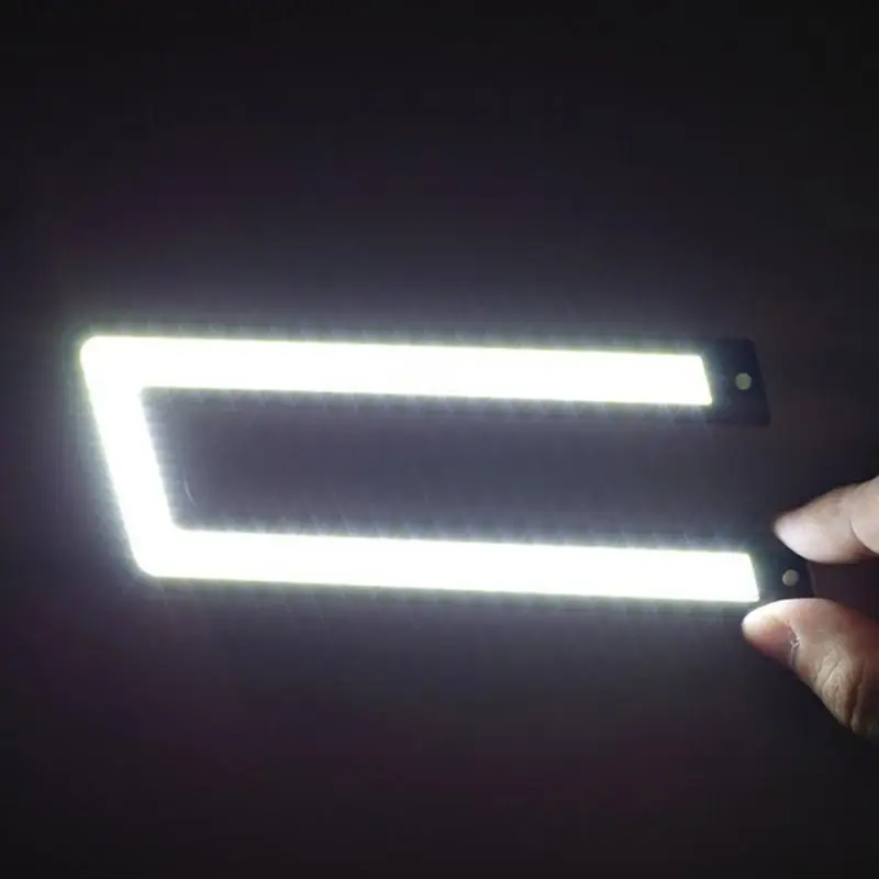 2 шт. автомобильный светильник u-образный светодиодный COB для украшения