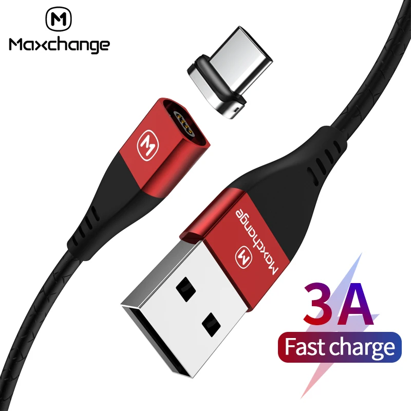 Магнитный кабель USB C 3 А 1 м type для быстрой зарядки samsung S9 Plus usb huawei mate 20 Pro Xiaomi 8|Кабели мобильных телефонов| |