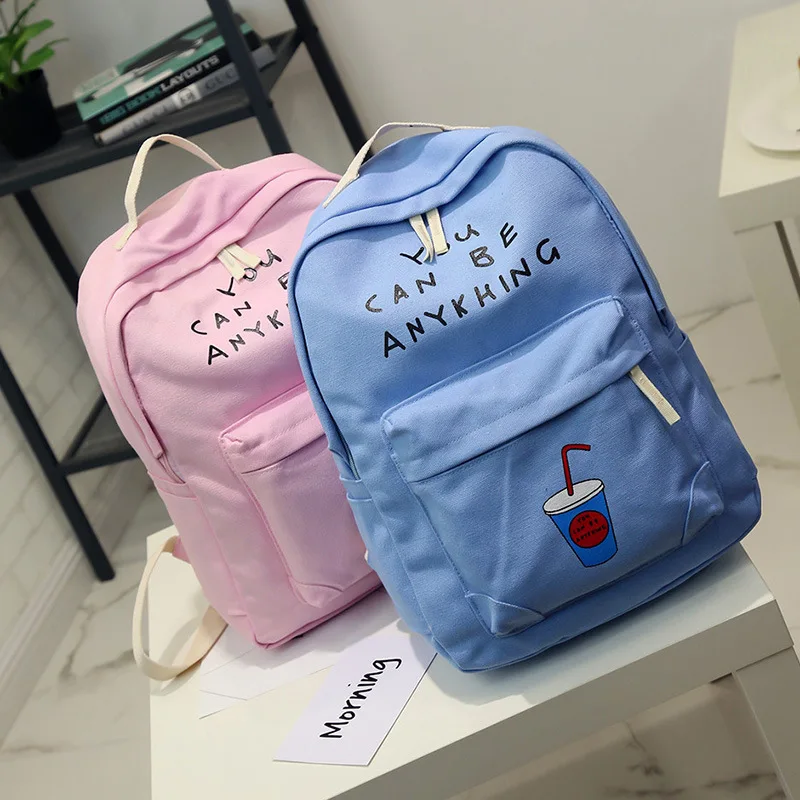 Детские школьные сумки 4/шт. mochila escolar рюкзаки для девочек холщовый рюкзак и сумка a