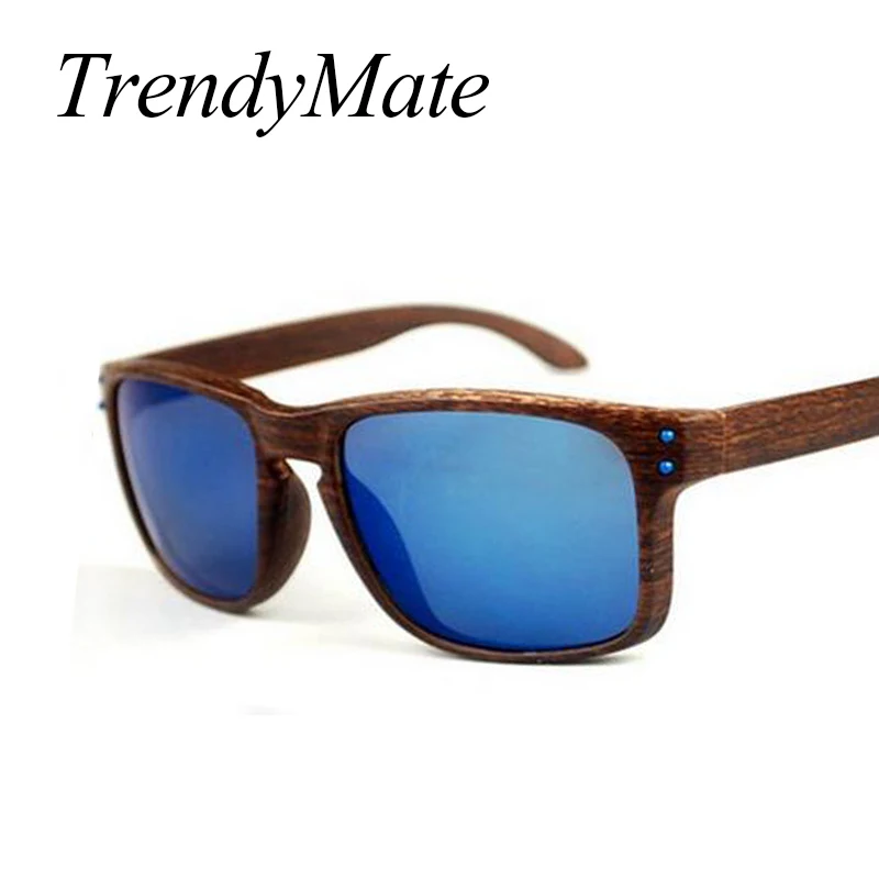 Очки солнцезащитные мужские деревянные винтажные брендовые дизайнерские