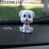 ledtengjie car ornament cute shaking head dog nodding puppy doll automobiles dashboard decoration car ornaments accessories