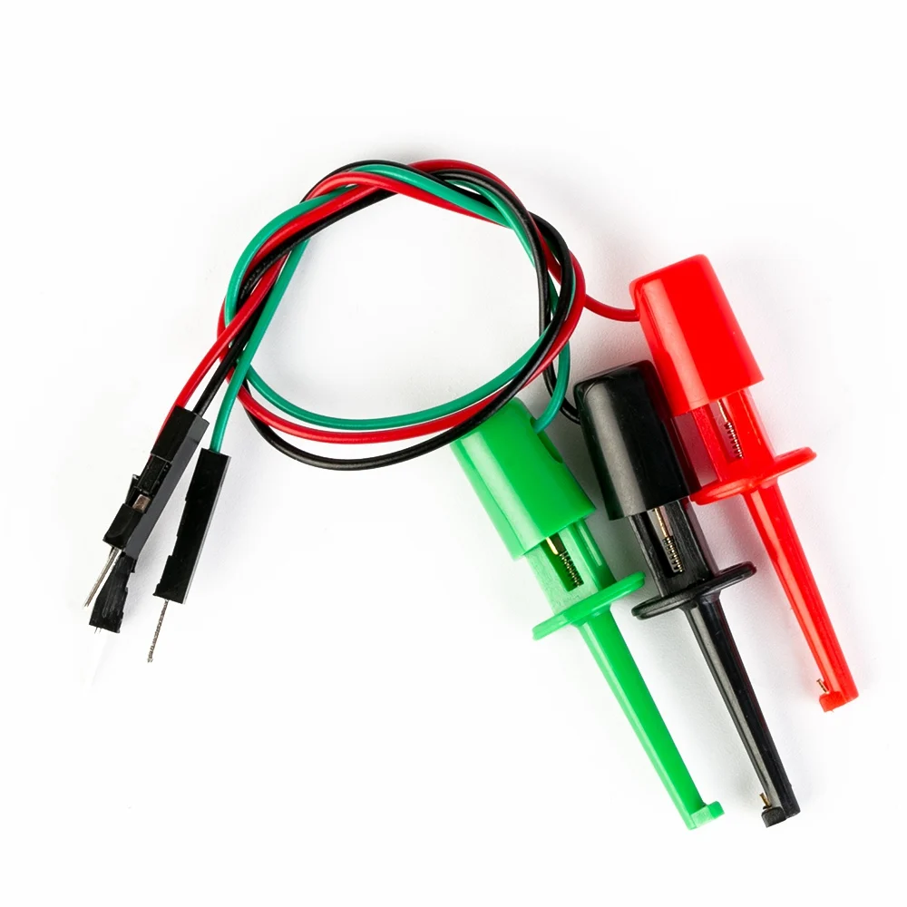 Test hooks ESR метр Mega328 Транзистор тестер LCR ESR-T4 цифровой V2.68 Диод Триод Емкость MOS/PNP/NPN 12864 ЖК-экран тестер - Цвет: Test hooks