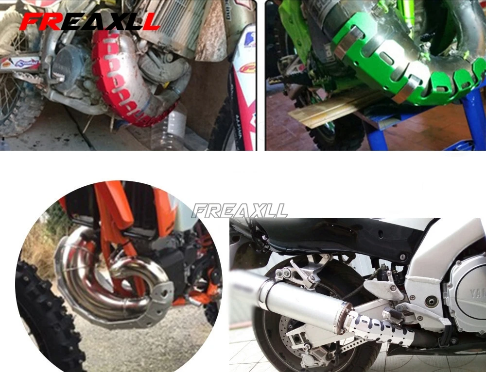 Выхлопная труба глушителя Защитная крышка защита тепла для YAMAHA TRICKER DT TW PW RT 50 80 85 90