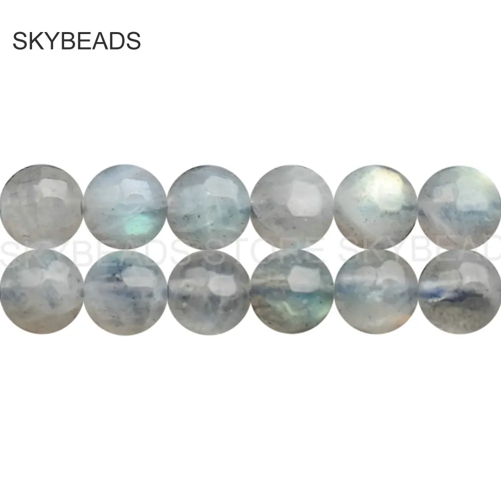 

Healing Gemstone Beads for Jewelry Making Faceted AAA Natural Moonstone Beads with Blue Flash 4 6 8mm Yoga Mala Beads in Bulk