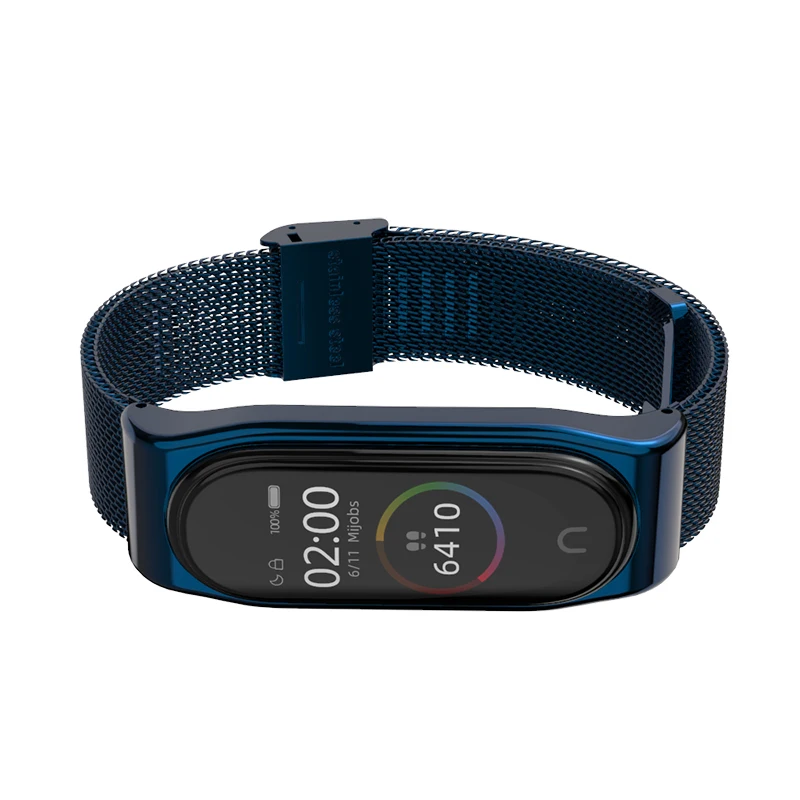 Браслет mi Band 4, металлический, нержавеющая сталь, универсальный, для Xiaomi mi, ремешок 3/4, браслет mi Band 4, напульсники mi band 4