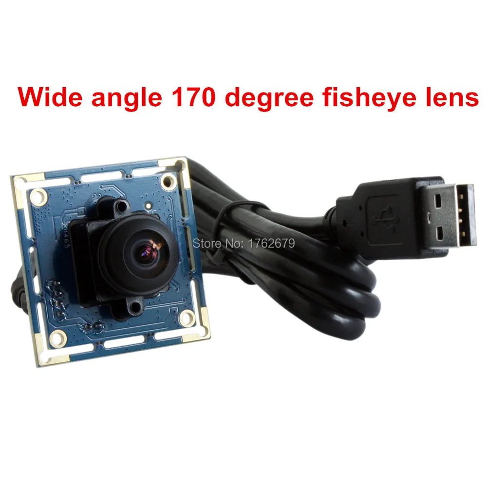 MJPEG 30fps 640x480 VGA 170 градусов объектив рыбий глаз OV7725 Модуль мини usb камеры с