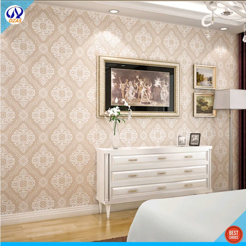 Light-colored Mood light blue Living room bedroom background European-style Damascus 3D stereo carving DZAS-CJ wallpaper | Обустройство