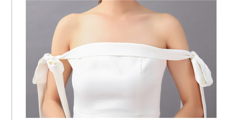 Сексуальное Белое Мини-Платье для вечеринки подарок подруге с бантом однотонные