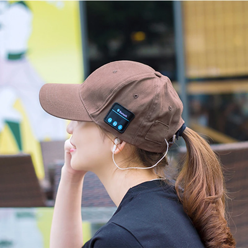 Лидер продаж смарт-телефонов и планшетных Беспроводной Спорт Bluetooth музыка шляпа 2-в-1 Hands-free Кепки Динамик спортивные Бейсбол Кепки гарнитура