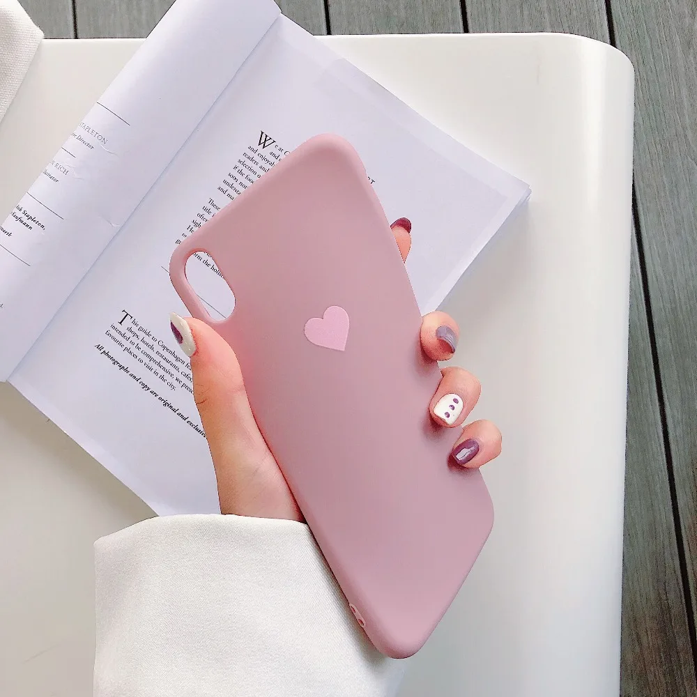 Hysnowendly модные девичьи любовные сердечки телефонные чехлы для iPhone 8 7 6 6s Plus яркие