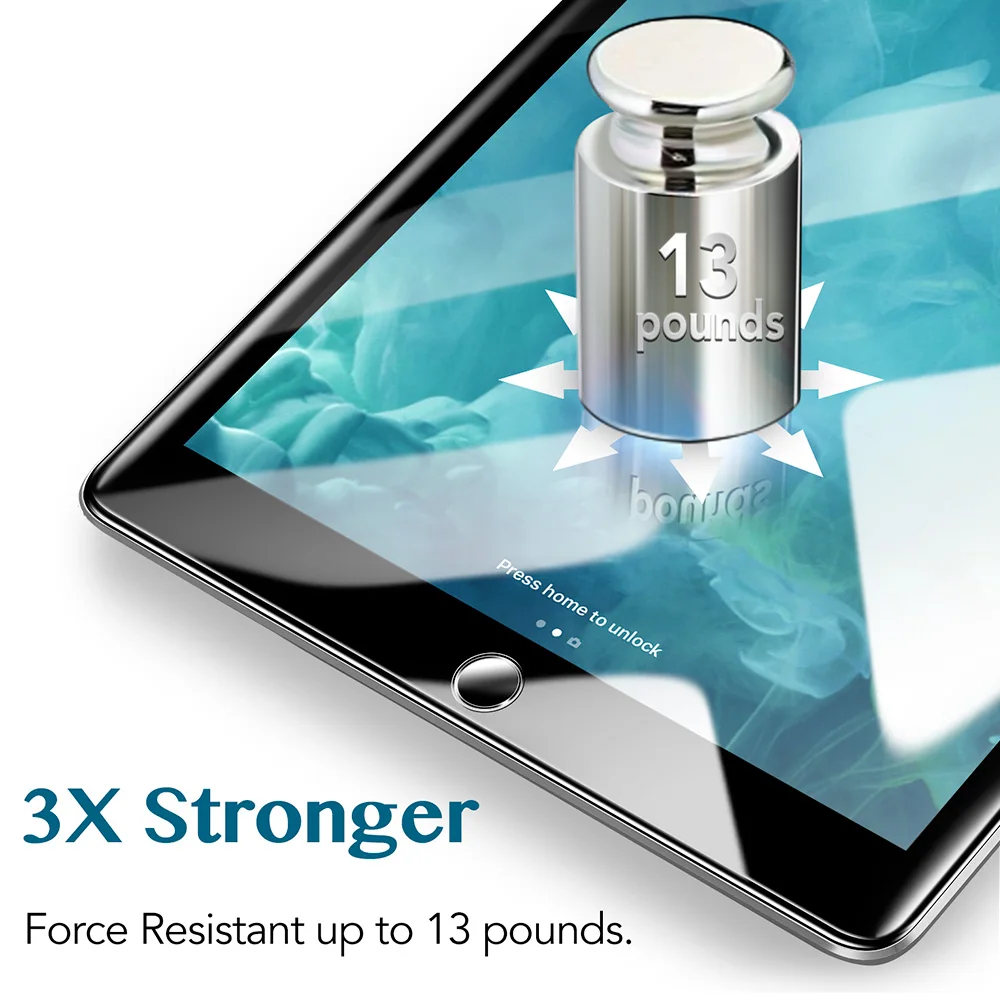 ESR Защита экрана для iPad 9 7 2018 Закаленное стекло пленка Air2 Pro 2017 Защитная стеклянная