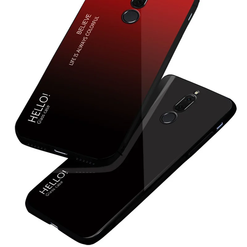 Новый чехол для huawei mate 10 20 Роскошный закаленное стекло силиконовая рамка жесткий