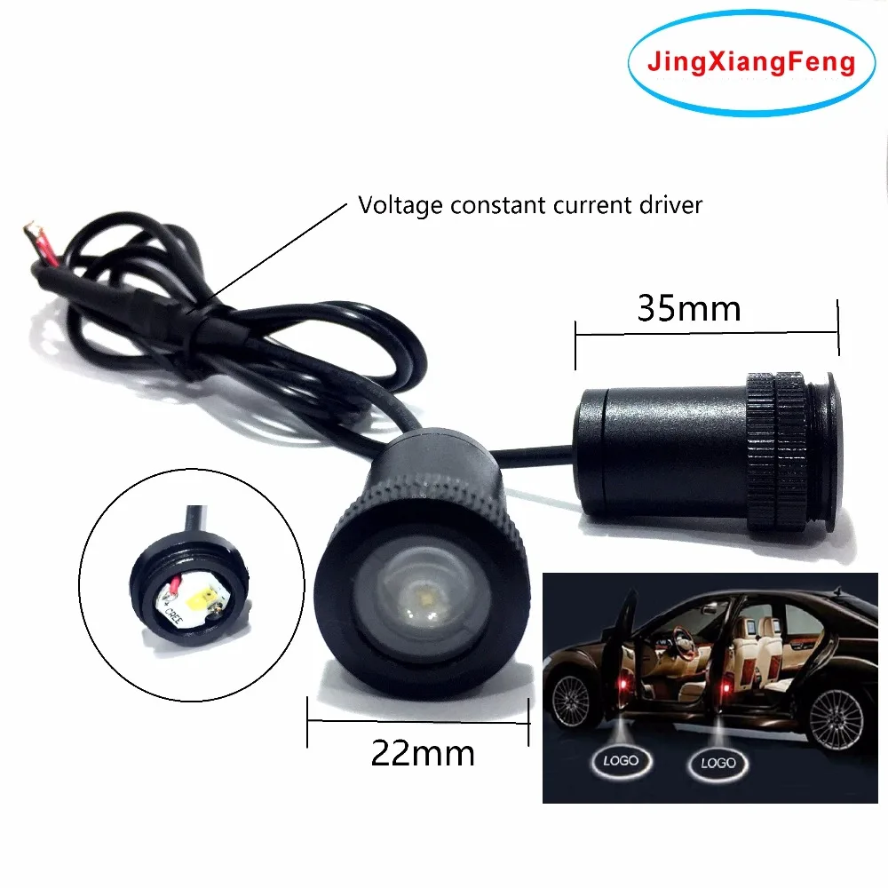 JingXiangFeng 2 x Автомобильный светильник для двери лазерный привидение Тень проектор