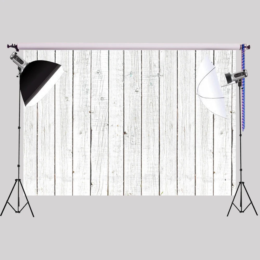 Винтажный деревянный пол фон для фотосъемки белые деревянные доски цифровые