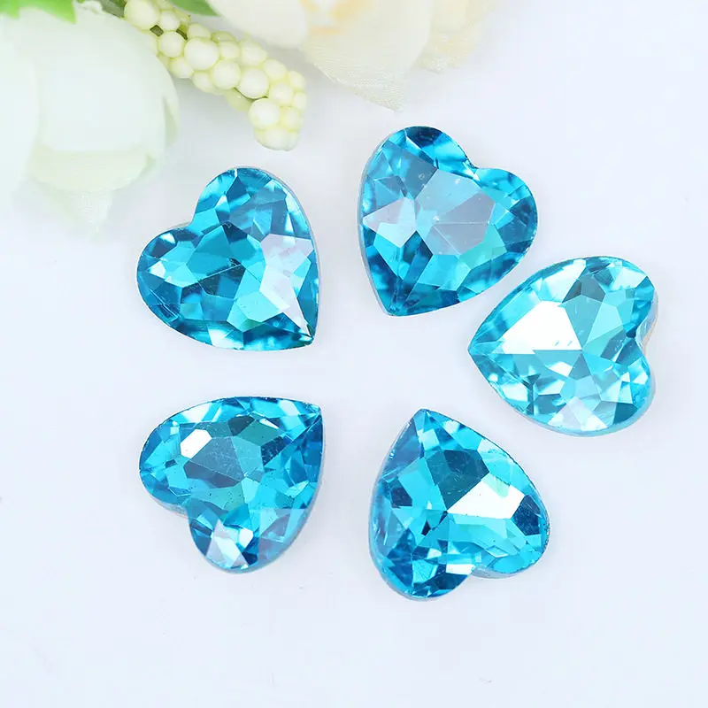 Стразы стеклянные в форме сердца 8/10/12/14 мм 100 шт.|diy jewelry accessories|jewelry accessoriesdiy |