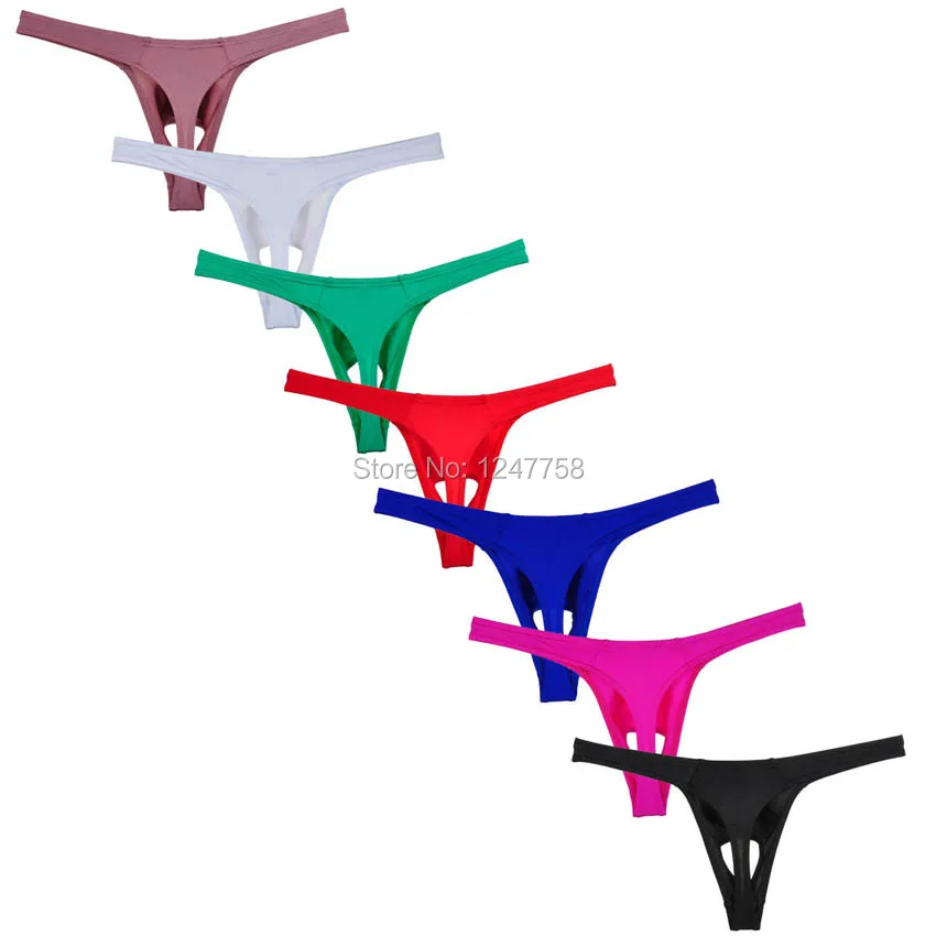 Сексуальные мужские трусики танга из спандекса с дырками нижнее белье