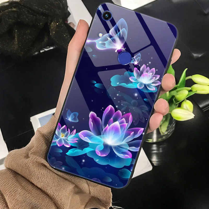 Чехол для huawei Honor 8A, чехол из закаленного стекла, мягкий бампер с принтом, чехол для huawei Honor 8A Pro JAT-LX1 Honor 8A 8 A, чехол для телефона