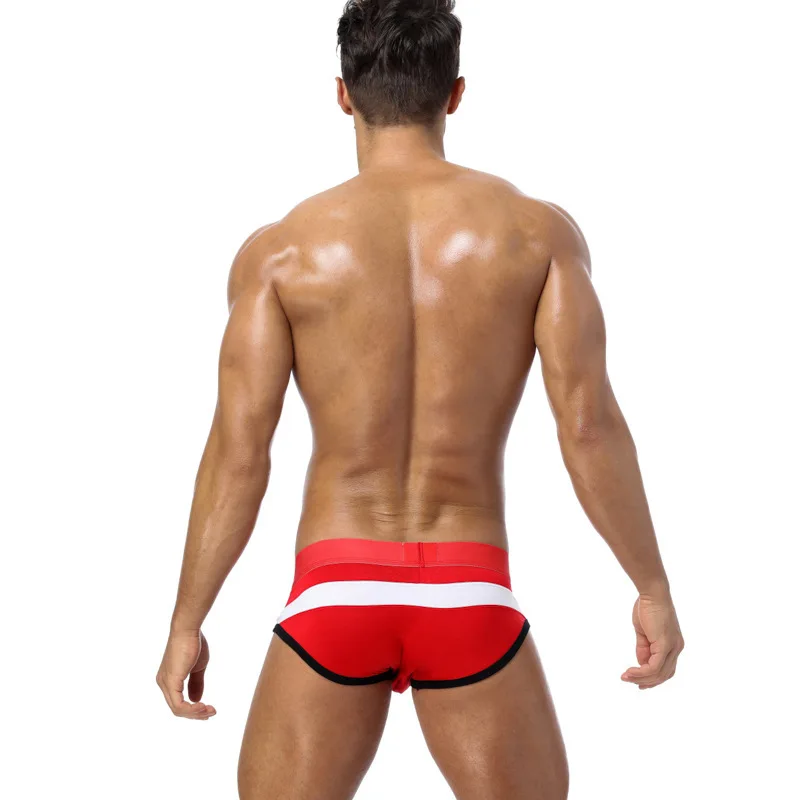 Это человек натуральный хлопок U выпуклые трусы сплошной цвет мужской мужское