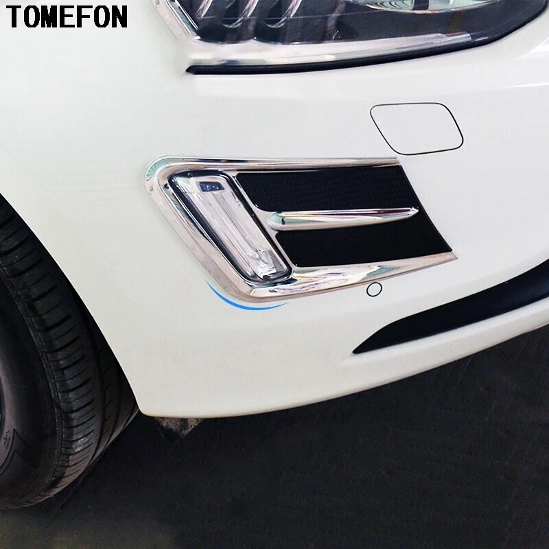 TOMEFON для VOLVO XC60 ABS хромированный передний задний противотуманный светильник рамка отделка Авто внешний стиль аксессуары