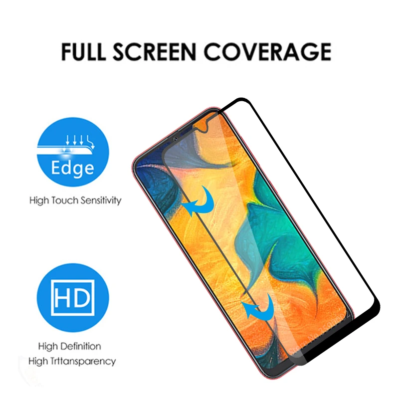 Закаленное стекло для Samsung a70/A50 Защитное экрана Galaxy A80 A90 A30 A20 A40 3D защитная