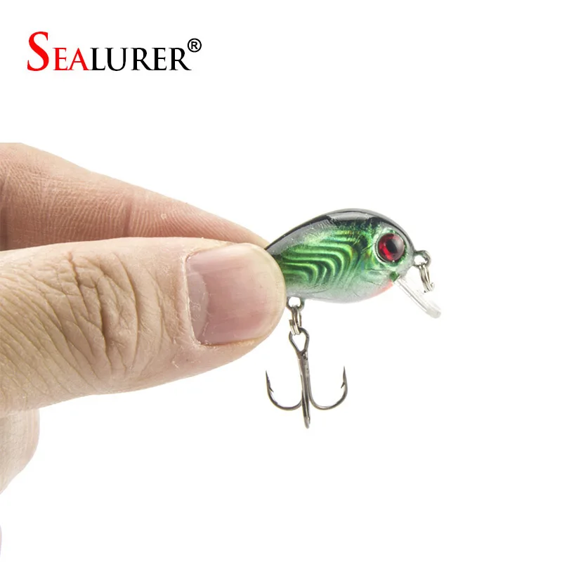 5 шт./лот распродажа 3 см 1 г Crankbait пластиковая воблер рыболовная плавающая
