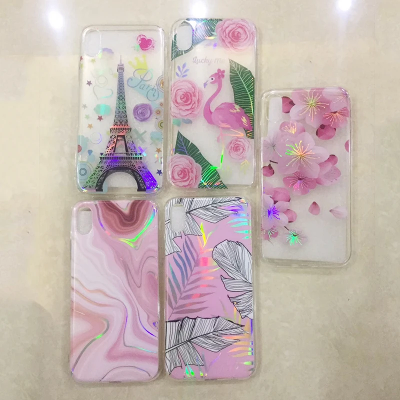 Лазерный чехол для samsung A7 2018 рисунком в виде радуги Galaxy m30 M20 M10 A10 A20 A30 A40 A50 A70 J2 J4 J6