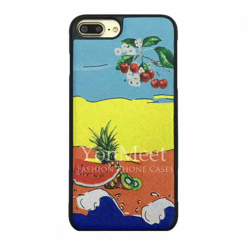 Модный брендовый летний Жесткий Чехол для iphone 6 6s 6plus 6splus 7 7plus 8 8plus X задняя крышка