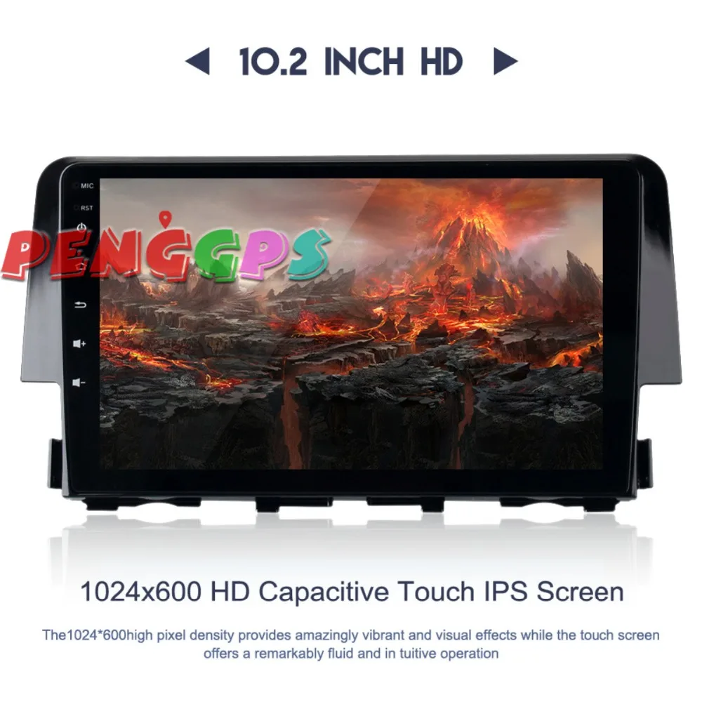 Автомобильный DVD плеер 10 2 дюймов Android 8 0 2016 автомобильное стерео радио головное
