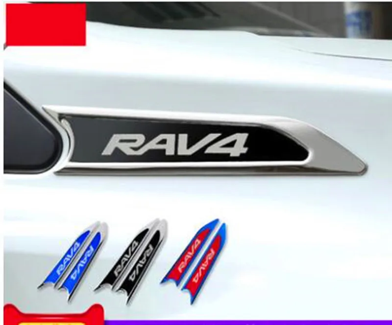 1 пара бокового крыла Эмблема крыло наклейка на корпус молдинги для TOYOTA RAV4 2013- аксессуары для автомобиля Стайлинг