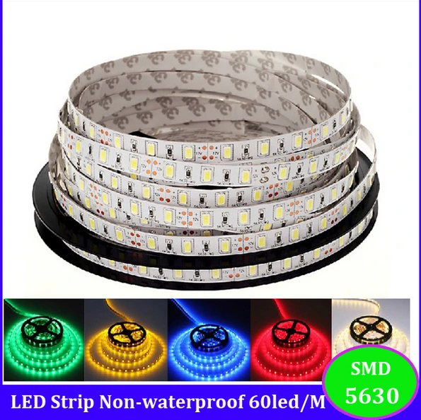 

5M 5630 Flexible LED Strip Light 12V DC 300 LEDs Not-waterproof Diode Tape Lamp Lighting String Holiday Christmas NEW Year Light