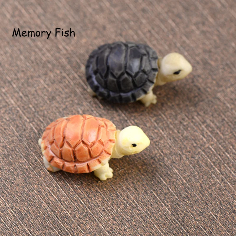 10 шт./компл./2 см полимерная морская модель черепахи микро Фея садовая фигурка